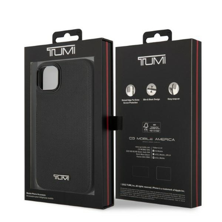 Tumi TUHMP14SRBAK iPhone 14 / 15 / 136,1 czarny/black hardcase Leather Balistic Pattern MagSafe