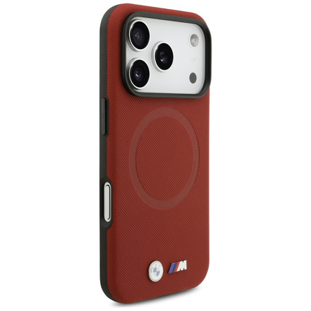 Etui BMW M FW Metal Logo MagSafe do      iPhone 17 Pro czerwony