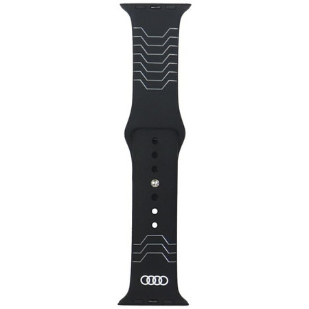 AUDI PASEK DO APPLE WATCH 44 45 46 49MM Z SILIKONOWYM GEOMETRYCZNYM WZOREM