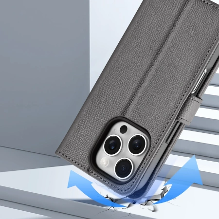 DUX DUCIS ETUI LAWA DO IPHONE 16 PRO Z ODDZIELNYM MAGNETYCZNYM PORTFELEM