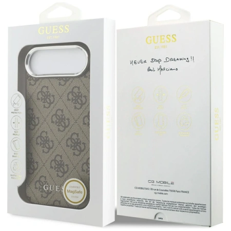GUESS ETUI CASE DO IPHONE AIR MAGSAFE PU CLASSIC LOGO ZAAWANSOWANE