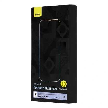 BASEUS SZKŁO HARTOWANE Z FILTREM OCZYM DO IPHONE 14 PRO Z OCHRONĄ WZROKU