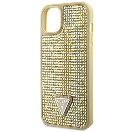 Etui Guess GUHCP14MHDGTPD na iPhone 14 Plus 6.7" - złote Rhinestone Triangle