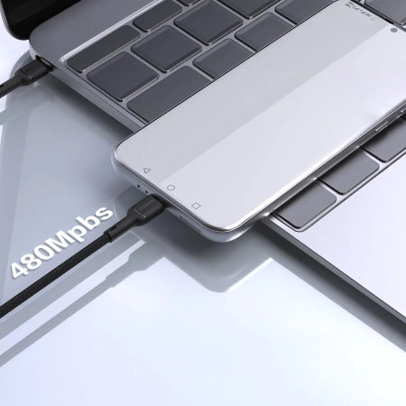DUDAO KABEL L9C 65W USB-C DO USB-C DO IPHONE LAPTOP 2M Z SZYBKIM