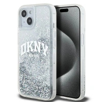 DKNY POKROWIEC HARDCASE LIQUID GLITTER DO IPHONE 15 14 13 6.1 Z DUŻYM LOGO