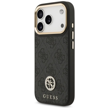 GUESS ETUI 4G STRASS LOGO MAGSAFE DO IPHONE 17 PRO Z LUKSUSOWYM DESIGNEM