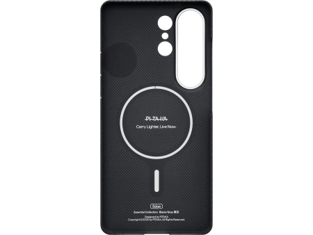 Pitaka Edge Case, Black/Grey Twill (Aaron Button) - Samsung Galaxy S26 Ultra