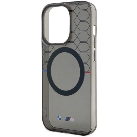 Etui BMW Pattern MagSafe na iPhone 15 Pro Max - szare