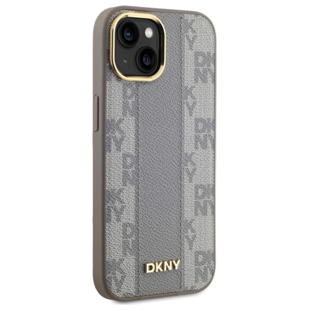 DKNY ETUI HARDCASE DO IPHONE 15 PLUS 6.7 DO MAGSAFE LEATHER CHECKERED MONO