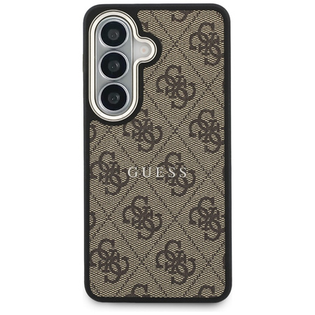 Etui Guess 4G Embossed Ring MagSafe do   Samsung Galaxy S26 brązowy