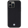 Etui BMW Leather Diamond Pattern na iPhone 15 Pro - czarne