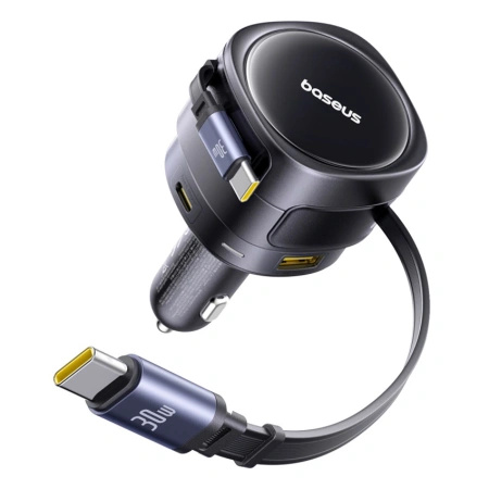 BASEUS ŁADOWARKA SAMOCHODOWA 90W DO SAMOCHODU 2X USB-C 1X USB-A SZYBKIE
