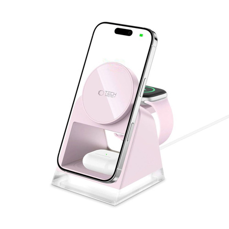 TECH-PROTECT ŁADOWARKA QI15W-A43 3IN1 DO MAGSAFE DO IPHONE 12 13 14 15 MINI