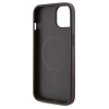 Etui Guess 4G Printed Stripes MagSafe na iPhone 15 / 14 / 13 - brązowe