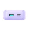 Joyroom powerbank 30W 10000mAh z wbudowanymi kablami Lightning i USB-C fioletowy (JR-PBC06)