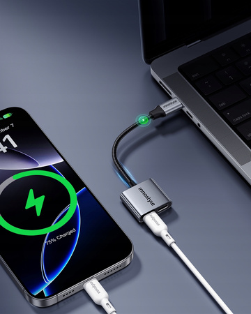 INNOSTYLE ADAPTER 2X USB-C PRZEJŚCIÓWKA KABEL TYP C DO SAMSUNG APPLE Z DAC