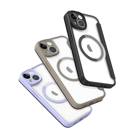 Dux Ducis Skin X Pro etui iPhone 14 magnetyczny pokrowiec MagSafe z klapką beżowy