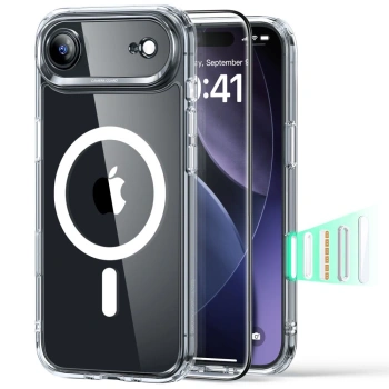 ESR CLASSIC HYBRID ZESTAW DO IPHONE 17 AIR MAGSAFE SZKŁO HARTOWANE ZESTAW