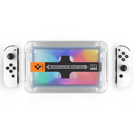 SZKŁO HARTOWANE SPIGEN GLAS.TR ”EZ FIT” 2-PACK NINTENDO SWITCH OLED