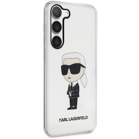 Etui Karl Lagerfeld KLHCS23SHNIKTCT S23 S911 - przezroczyste hardcase Ikonik Etui Karl Lagerfeld
