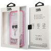 Etui Karl Lagerfeld KLHCI8LNKHCP na iPhone 7/8/ SE 2020 / SE 2022 - różowe Glitter Karl Head