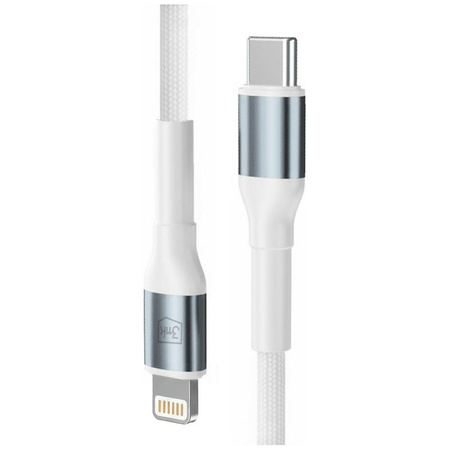 Kabel 3MK Hyper Cable N-SERIES USB-C do  Lightning 50cm PD 3.0 9V/3A 27W biały
