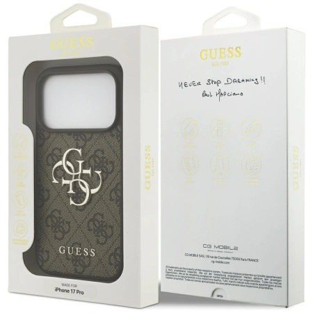 GUESS ETUI 4G BIG LOGO DO IPHONE 17 PRO Z MAGNETYCZNYM