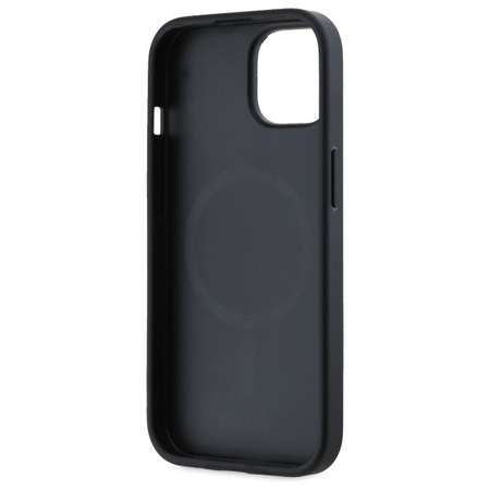 DKNY ETUI HARDCASE DO IPHONE 15 6.1 Z LOGO METALOWYM I DO MAGSAFE BEŻOWE