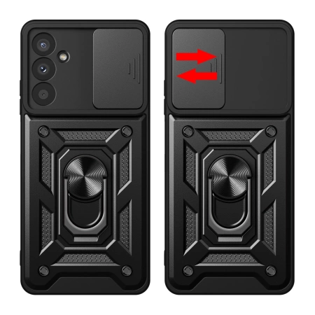 Etui pancerne Hybrid Armor Camshield do Samsung M14 z osłoną na aparat - czarne