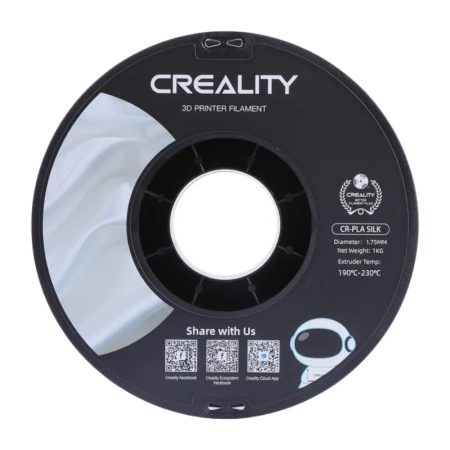 CREALITY FILAMENT CR-SILK PLA DO DRUKU 3D SREBRNY 1KG DO MODELI