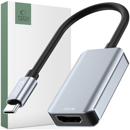 TECH-PROTECT ULTRABOOST ADAPTER HDMI 4K 60HZ DO SMARTFONÓW MACBOOKA LAPTOPA