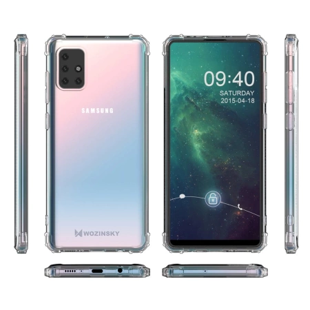 WOZINSKY ANTI SHOCK DO SAMSUNG GALAXY M51 ETUI PANCERNE Z OCHRONĄ PRZÓD TYŁ
