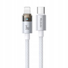 MCDODO KABEL USB-C SZYBKIE ŁADOWANIE DO IPHONE LIGHTNING 36W 1M LED BIAŁY