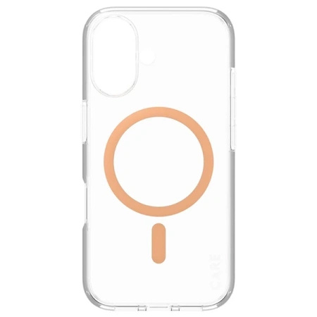 Etui CARE by PanzerGlass Flagship Case z MagSafe na iPhone 16 - pomarańczowe