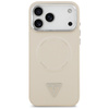 Etui Guess Triangle Logo MagSafe do      iPhone 17 Pro beżowy