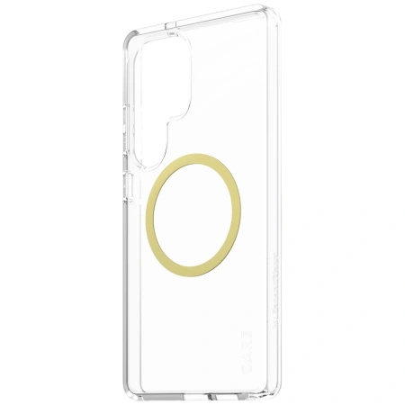 Etui CARE by PanzerGlass Flagship Urban Combat Chardonnay QI do Samsung Galaxy S25 Ultra - przezroczysty