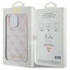 Etui Guess 4G Metal Gold Logo na iPhone 15 Pro Max - różowe