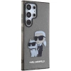 Etui Karl Lagerfeld Glitter Karl&Choupette na Samsung Galaxy S24 Ultra - czarne