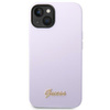 Etui Guess GUHCP14SSLSMU na iPhone 14 - fioletowe Silicone Vintage Gold Logo