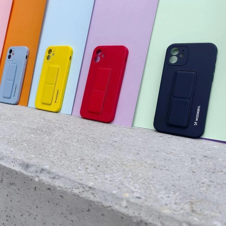 WOZINSKY KICKSTAND CASE DO IPHONE 12 SILIKONOWE Z PODSTAWKĄ WYSOKA OCHRONA