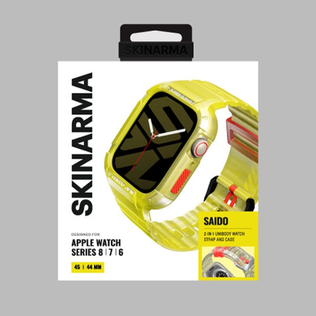 Skinarma pasek+etui Saido 2in1 Apple     Watch 45/44mm żółty/yellow neon