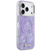 Etui Guess IML Shell Script Metal MagSafe do iPhone 17 Pro Max fioletowy