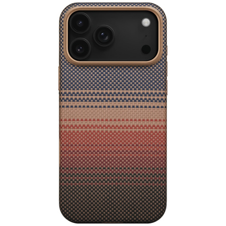 Etui PITAKA Aramid UltraGuard MagSafe do iPhone 17 Pro sunset
