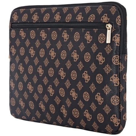 Torba Guess Sleeve Peony Pocket Triangle na laptopa 14" - czarna