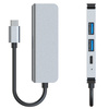 TECH-PROTECT HUB ADAPTER 4IN1 DO LAPTOPA USB-C Z WYJŚCIEM HDMI I ZASILANIEM