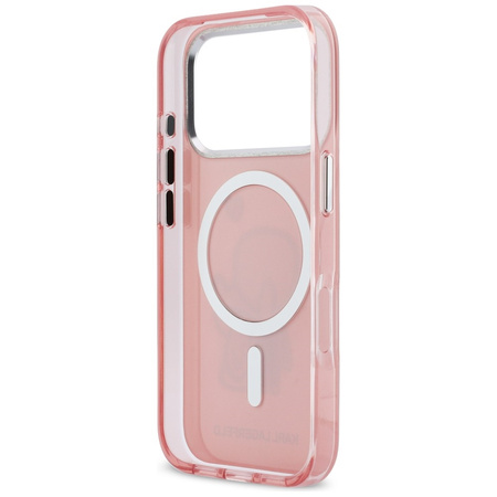 Etui Karl Lagerfeld Karl & Choupette     Back MagSafe do iPhone 17 Pro Max różowy