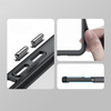 Wzmocnione etui z elastyczną ramką do iPhone 15 Pro Max Outer Space - czerwone