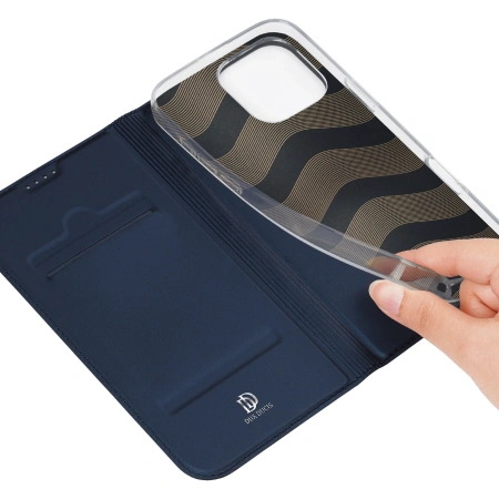 DUX DUCIS ETUI SKIN PRO DO IPHONE 16 PRO MAX Z KLAPKĄ I MIEJSCEM NA KARTĘ