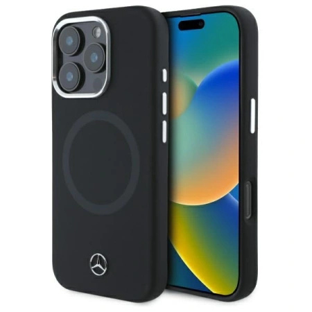MERCEDES ETUI DO IPHONE 16 PRO 6.3 HARDCASE DO MAGSAFE SILIKONOWY POKROWIEC
