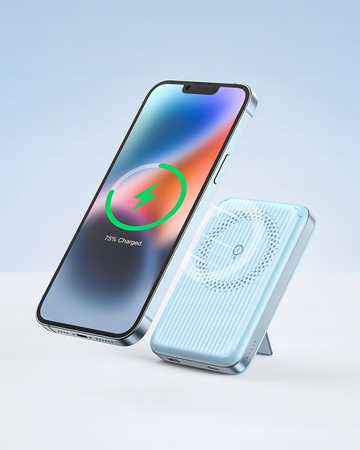 INNOSTYLE POWERSWITCH SZYBKI POWERBANK INDUKCYJNY DO MAGSAFE 10000MAH STOJAK NIEBIESKI